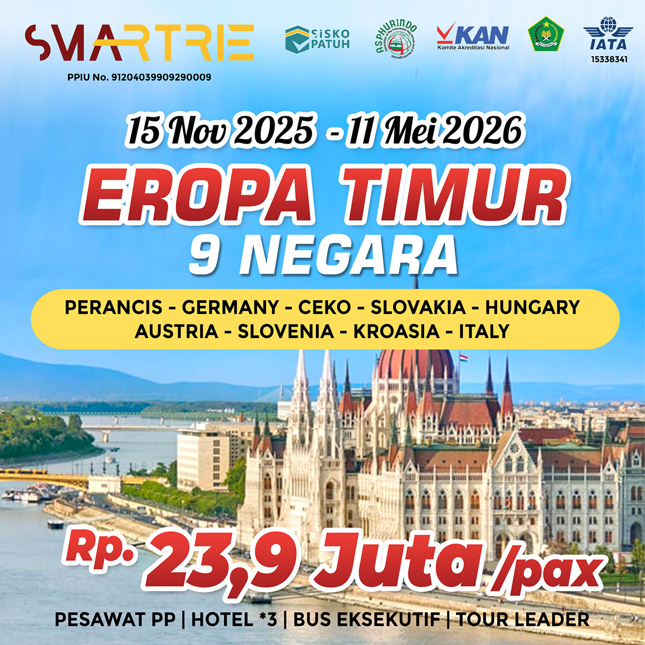 Tour Eropa Timur 9 Negara