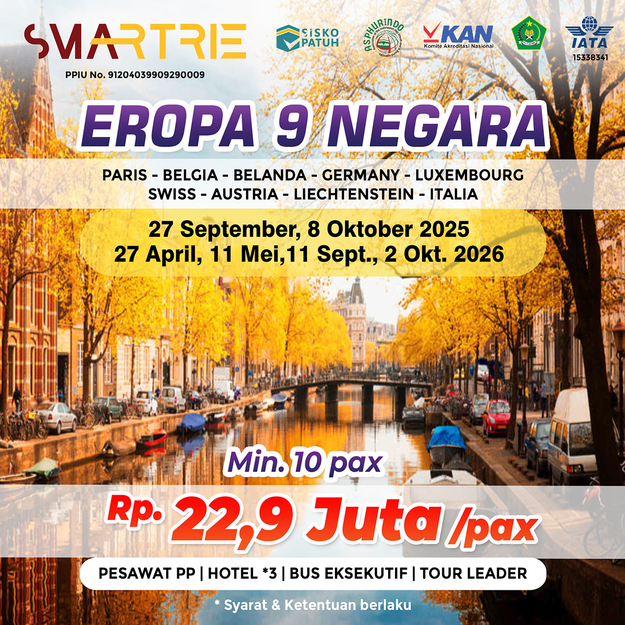 Tour Eropa 9 Negara