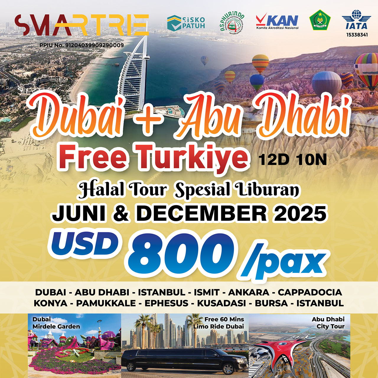 Dubai + Abu Dhabi Free Turkiye